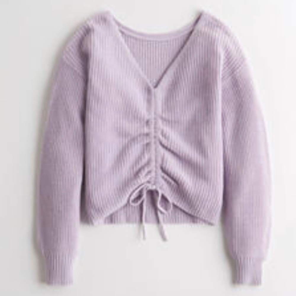 Hollister Lavender Cinch Sweater